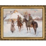 Ignacy Zygmuntowicz (1875 - 1947), Ułani pytani o drogę.