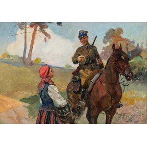 Antoni Trzeszczkowski (1902 - 1977), Ułan i dziewczyna