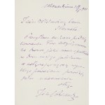 Joseph Brandt (1841 - 1915), Autograph Manuscript
