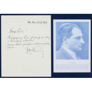 Julian Tuwim (1894 - 1953), Rękopis z autografem