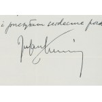 Julian Tuwim (1894 - 1953), Rękopis z autografem