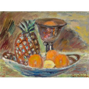 Czesław Rzepiński (1905 - 1995), Martwa natura z ananasem