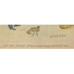 Zbigniew Lengren (1919 Tuła, Rosja - 2003 Warszawa), ...W tej wiosce zakwaterujemy dowództwo..., ilustracja satyryczna