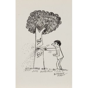 Bohdan Butenko (1931 Bydgoszcz - 2019 ), New love, satirical illustration