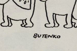 Bohdan Butenko (1931 Bydgoszcz - 2019 ), Piraci, ilustracja satyryczna