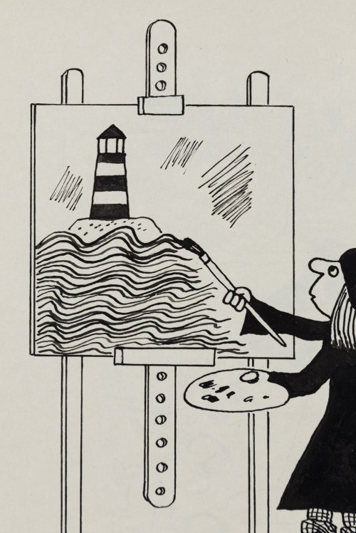 Bohdan Butenko (1931 Bydgoszcz - 2019 ), Marynistyka, ilustracja satyryczna