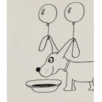 Bohdan Butenko (1931 Bydgoszcz - 2019 ), Dog, satirical illustration