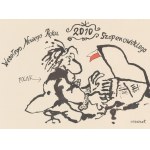 Andrzej Czeczot (1933 Cracovia - 2012 Varsavia), Buon anno chopiniano 2010, illustrazione commemorativa, 2009