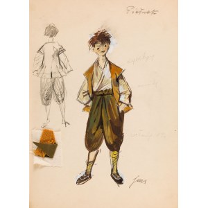 Jan Marcin Szancer (1902 Kraków - 1973 Warszawa), Projekt kostiumu Pietrka z filmu Panienka z okienka