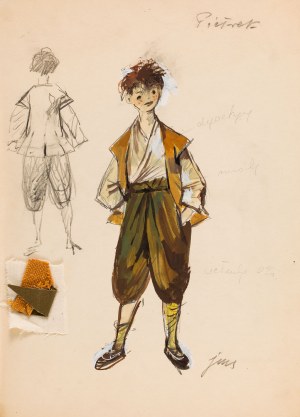 Jan Marcin Szancer (1902 Kraków - 1973 Warszawa), Projekt kostiumu Pietrka z filmu 