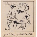 Zbigniew Lengren (1919 Tuła, Rosja - 2003 Warszawa), Program kawiarniany, ilustracja satyryczna