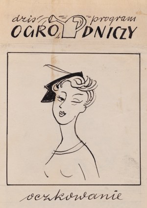 Zbigniew Lengren (1919 Tuła, Rosja - 2003 Warszawa), Program ogrodniczy, ilustracja satyryczna