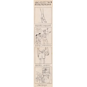 Zbigniew Lengren (1919 Tuła, Rosja - 2003 Warszawa), Program elektryczny, ilustracja satyryczna
