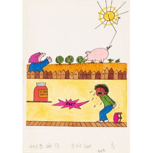 Bohdan Butenko (1931 Bydgoszcz - 2019 ), Bęc - ilustracja do czasopisma Świerszczyk