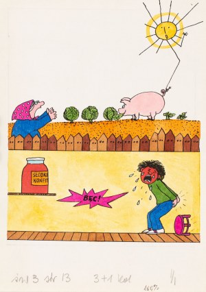 Bohdan Butenko (1931 Bydgoszcz - 2019 ), Bęc - ilustracja do czasopisma 