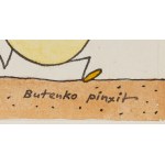 Bohdan Butenko (1931 Bydgoszcz - 2019 ), Jajko mądrzejsze od kury, illustration pour le magazine Świerszczyk.