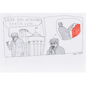 Janek Koza (ur. 1970), Skąd oni wytrzasnęli takich ludzi, ilustracja satyryczna