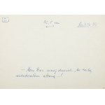 Gwidon Miklaszewski (1912 Berlin - 1999 Warszawa), - Mam teraz mniej drzewek, bo trochę rozbudowałem altanę..!, ilustracja satyryczna