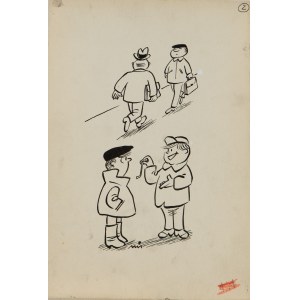 Gwidon Miklaszewski (1912 Berlin - 1999 Warszawa), To się nazywa wytrych. Bardzo mi się przydaje, gdy moi starzy zamykają mnie w pokoju!, ilustracja satyryczna