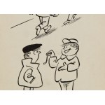 Gwidon Miklaszewski (1912 Berlin - 1999 Warszawa), To się nazywa wytrych. Bardzo mi się przydaje, gdy moi starzy zamykają mnie w pokoju!, ilustracja satyryczna