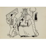 Gwidon Miklaszewski (1912 Berlin - 1999 Warszawa), - Dlaczego Pan tak często przychodzi do mojej siostry? Nie ma pan własnej?, ilustracja satyryczna