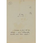 Gwidon Miklaszewski (1912 Berlin - 1999 Warszawa), - Szkoda, że pani od nas odchodzi - pani ortografia dawała nam dużo radości!, ilustracja satyryczna