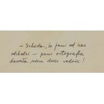 Gwidon Miklaszewski (1912 Berlin - 1999 Warszawa), - Szkoda, że pani od nas odchodzi - pani ortografia dawała nam dużo radości!, ilustracja satyryczna