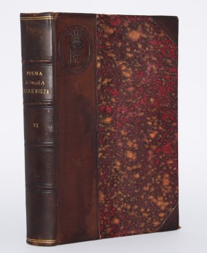 [egz. z księgozbioru Potockich] MICKIEWICZ Adam - Pisma, t. VI. Paryż 1861.