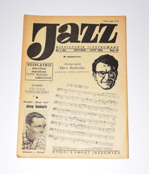 Jazz - ilustrovaný hudební měsíčník. č. 1. ročník IV. Leden - únor 1959. [John Dankworth, Dave Brubeck]