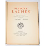 [dedykacja] PLATONA LACHES. Opracowanie i ilustracje Władysław Witwicki. Warszawa 1937.