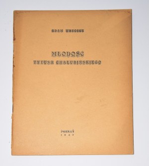 WRZOSEK Adam - Młodość Tytusa Chałubińskiego. Poznan 1937.