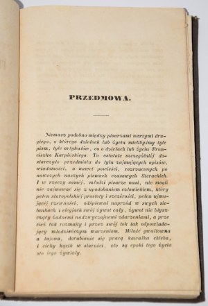 KARPIŃSKI Franciszek - Memoirs. 1st edition Lviv 1844.