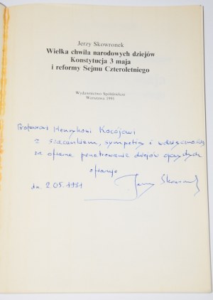 [dedication] SKOWRONEK Jerzy - Great moment of national history Constitution of May 3.