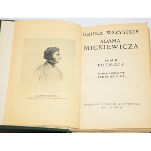 MICKIEWICZ Adam - Dzieła wszystkie. Tom II. Poematy. Lwów [1912]