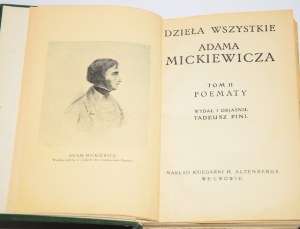 MICKIEWICZ Adam - The Complete Works. Volume II. Poems. Lviv [1912].