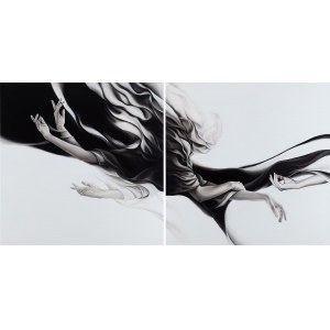 Anna Chorzępa-Kaszub (b. 1985, Poznań), Sudden Change, diptych, 2025