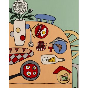 Ewa Konstantynowicz-Goss (b. 1983, Kielce), Breakfast table, 2025