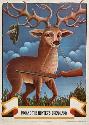 proj. Rafał OLBIŃSKI (né en 1943), Pologne - le pays des rêves du chasseur, 1979
