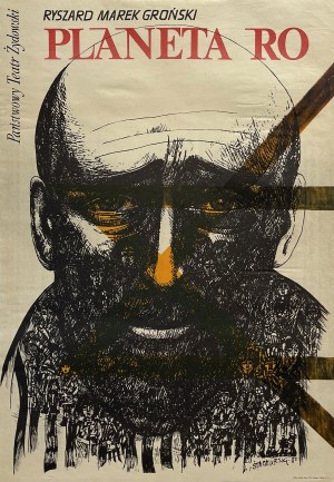 conçu par Marian STACHURSKI (1931-1980), Planet Ro, Théâtre juif d'État, 1980