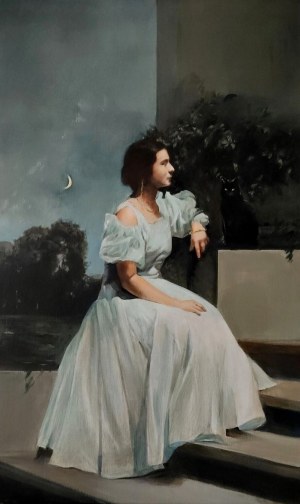 Jan Dubrovin, Cat's Tale (moonlight), 2024