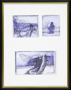 Janusz Lewandowski, Three sketches for paintings
