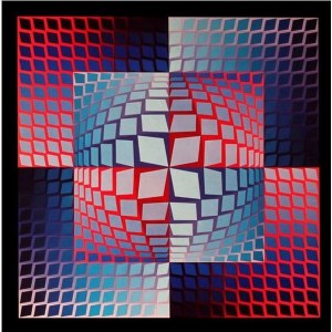 Victor Vasarely, Quasar-Zett, 1972