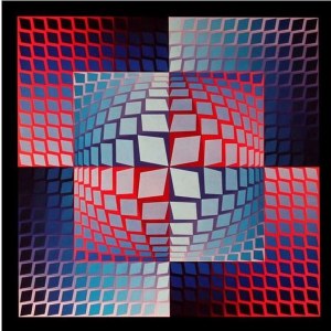 Victor Vasarely, Quasar-Zett, 1972