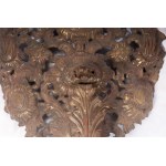 Lot of two brass palms late 18th early 19th century 80 x 55 cm; 67 x 40 cm embossed and engraved parts. State of conservation: detached parts., Lot of two brass palms late 18th early 19th century 80 x 55 cm; 67 x 40 cm embossed and engraved parts. State o