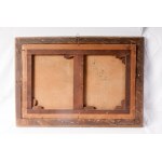 Invention architectures with characters late 18th century oil painting on canvas 40 x 61 cm in frame. State of conservation: fair, relined, Invention architectures with characters late 18th century oil painting on canvas 40 x 61 cm in frame. State of cons