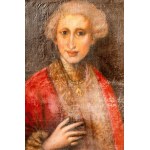 Portrait of Charles III second half of the 18th century oil painting on canvas 78 x 62 cm in a contemporary frame in gilded wood and carved with floral motifs. State of conservation: fair, abrasions on the painted surface., Portrait of Charles III second 