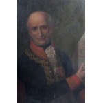 Portrait of the Governor of Messina late 18th early 19th century oil painting on canvas 100 x 75 cm in frame. Condition: several spots of paint loss and two old hole repairs., Portrait of the Governor of Messina late 18th early 19th century oil painting o