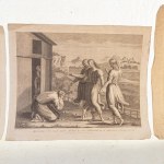 Lot of four etchings 18th century of different sizes and subjects. State of conservation: stains and blooms., Lot of four etchings 18th century of different sizes and subjects. State of conservation: stains and blooms.