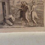 Lot of four etchings 18th century of different sizes and subjects. State of conservation: stains and blooms., Lot of four etchings 18th century of different sizes and subjects. State of conservation: stains and blooms.