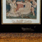 Lot of two multiples on paper with different sizes and subjects 19th/20th century within frame. State of conservation: stains and colour losses., Lot of two multiples on paper with different sizes and subjects 19th/20th century within frame. State of cons